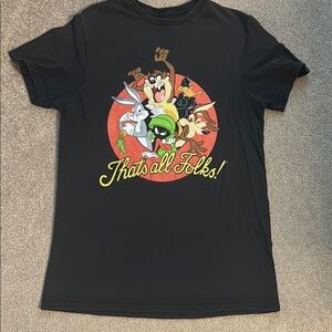 Black Looney Tunes Graphic T-Shirt